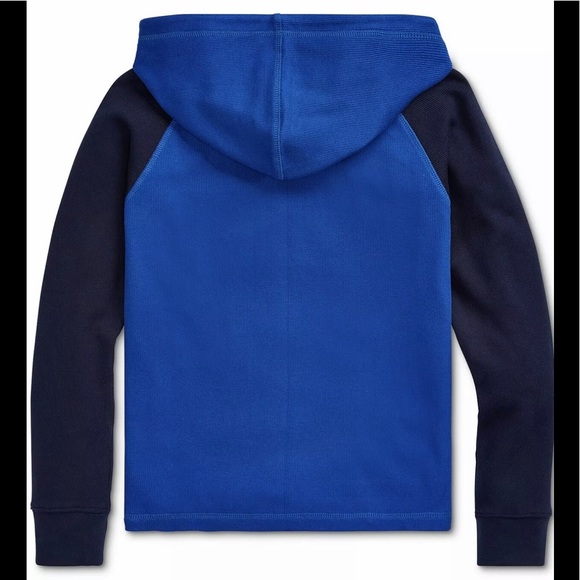Polo Ralph Lauren Knit Waffle Hooded Thermal Patch - Picture 2 of 5